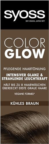 SYOSS COLORGLOW Pflegende Haartönung Tiefes Braun Semi-permanente Coloration Stufe 1, 1 x 100 ml (Kühles Braun)