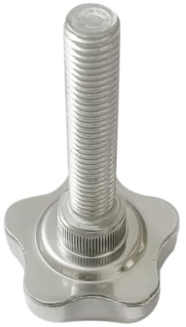 Liujiami 1Pcs M6 M8 M10 M12 Filetage Métrique Boutons en Étoile Serrage Poignée Acier Inoxydable Moleté Vis à Molette Vis pour Poignée Filet de Serrage Remplacement Poignée de Machine