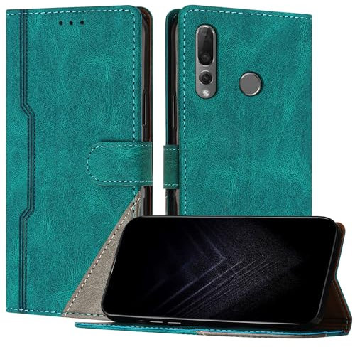 Netany Funda para Huawei P Smart Z / Y9 Prime 2019, Funda Libro de Cuero con Ranura Cierre Magnético Soporte Plegable Carcasa Protectora (Verde)
