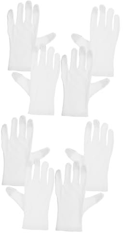 Hemobllo 4paare Touchscreen Gartenhandschuhe Dünne Weiße Baumwollhandschuhe Für Damen Und Herren Elastisch Atmungsaktiv Für Outdoor-arbeiten Und Gartenpflege Komfortabel Und Praktisch