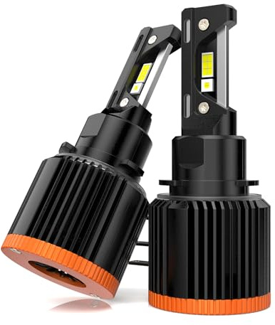 JinDot H15 LED Lampadine 16000LM Sostituzione per Alogena Fari Auto 6000K Bianco, Pacco da 2