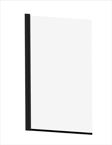 Jacob Delafon - Pare-Bain Struktura 1 Volet - Porte de Baignoire Pivotante à 90° - Accès Facile, Montage Réversible - 800x1400x15mm - Noir mat - E6D042-BL