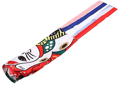 Gogogmee Japanische Katzen Windsock Flagge Dekorative Gartenhänger Farbenfrohes Design Für Outdoor-patio Stilvolle Gartendekoration Für Jeden Anlass