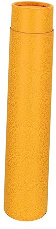 DIYEAH Orangefarbene Dokumentenrolle aus Papier mit Wasserdichtem Schutz Teleskopisch Ausziehbar für Transport und Aufbewahrung von Papieren und Papierrollen