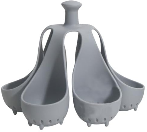 Tazze per uova in camicia per microonde, flessibili, contenitori impilabili in silicone, set per cottura a vapore per uova facile da pulire, vassoio rigido portatile per uso quotidiano, per riporre