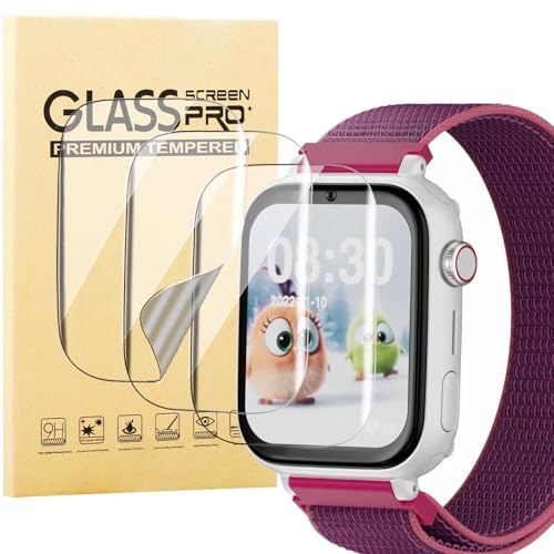 KUSINHOKA 3 Piezas Protector de Pantalla Compatible con SaveFamily SaveWatch Plus 4G, Anti-arañazos, Sin Burbujas, Flexible TPU HD Protectora Película para SaveFamily SaveWatch Plus Reloj