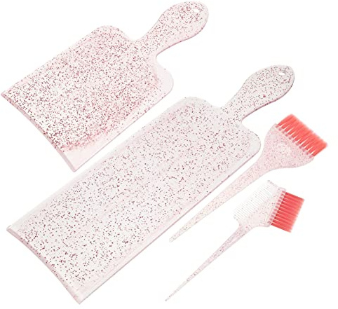 BAZEITFLOW Set per Colorare i Chioma Tavola e Pettine per Tintura Riutilizzabile in Abs e Nylon, Pratico per Uso Professionale in Salone a Casa