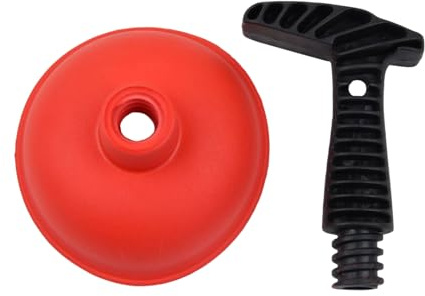 Drain Plunger | Drain Pipe Unblocker | Heavy-Duty Sink Toilet Shower Bath Tub Kitchen Bathroom Powerful Clog Remover Rubber Plunger for Blocked Pipes Home Cleaning Tools