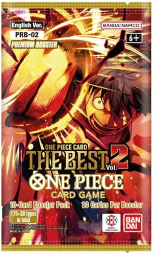 Bandai - One Piece Card Game - The Best Vol. 2 [PRB 02] (10 kort booster-pack) - flerfärgad