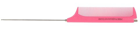 INOOMP Stielkamm mit Ausziehbarem Stahlstift Dichte Feine Zähne Langlebiger Kunststoff Geeignet für Langes und Kurzes Haar Vielseitig für Haarschnitt Haarfärben Zufällige Zufällige Farbe