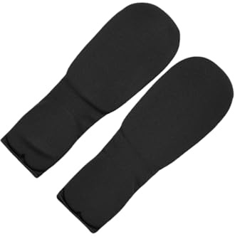 KIXZSAZ Protectores de antebrazo para Karate y Taekwondo, puños y Manos, cómodos y Acolchados, Equipo Deportivo eficaz para niños y Adultos, Negro, l