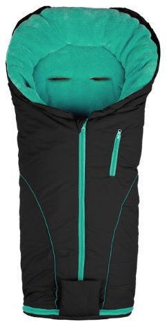 Altabebe AL2279C - 32 Winterfußsack, Klimaguard Linie, schwarz - petrol