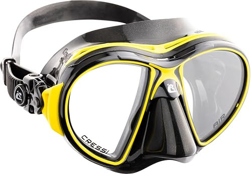 Cressi Air Mask SIL BLACKL/Frame Black Yellow