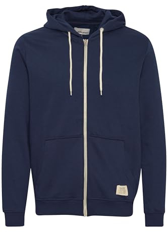 Blend BHNoah Herren Sweatjacke Kapuzenjacke Hoodie mit Kapuze Baumwollmischung Regular Fit, Farbe: Navy solid (70230), Größe: XL