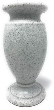 Blumenvase für Friedhof. White Granite