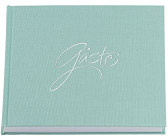 Rössler Papier 18781002004 - Libro de visitas Forever, 210 x 210 mm, encuadernado, menta, 1 unidad