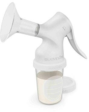 Suavinex pack estrattore di latte manuale include biberon anticoliche e borse magazzinaggio - tiralatte con biberon silicone per allattamento