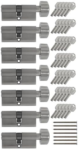 7x Knaufzylinder KD 80 mm 40/40 gleichschließend inkl. 35 Schlüssel