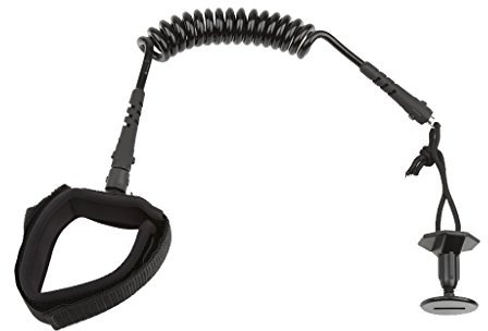 Inzopo Bodyboard Leash verstellbar Surfbrett Biceps gerollt Handgelenk Leine mit Stöpsel schwarz Einheitsgröße