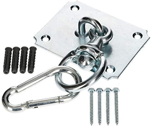 KOTARBAU® Deckenhaken 130 mm x 100 mm 360° Drehbar Deckenhalterung Hängesesselaufhängung für Hängesessel Hängematte Hängestuhl Boxsack Traglast bis 300 kg