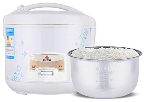 HMTE Fornello Elettrico Cuociriso (1,5 Litri / 900 W / 220 V) Pentola Interna Isolante Cucchiaio a Vapore e misurino - Fino a 7 Persone (Color : B, Size : 2.0L-400W) (B 5.0L) (B 5.0L)