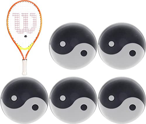 Lipfer 6pcs Tennisschläger Dämpfer Stoßdämpfer Absorber Tennis Schläger Gesichtsschockpolster Sportvibration Dämpfer Eingebettet