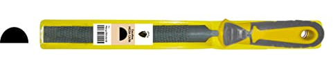 Erizo EFBMCF8 Escofina media caña fina de 8 con mango bimaterial y funda de plástico