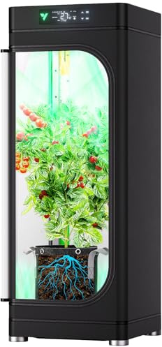VGrow All-in-One Smart Grow Box, Professional System with Samsung LM301H EVO Grow Light, Advanced Circulation & Ventilation System, Irrigation, Nutrient, Magnetic Window for Indoor Hydroponics