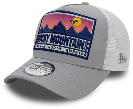New Era Location Patch Trucker Adjustable Rocky Mountains Grau, Size:OneSize