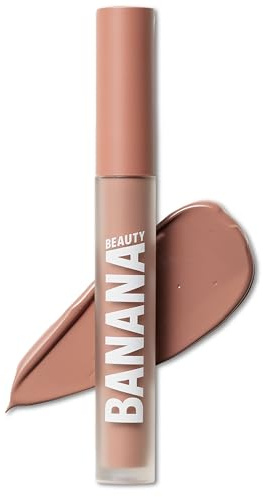 Banana Beauty Semi Matte Miss Milkshade Liquid Lipstick mit 10h Halt – Lippenstift für volle Lippen – Schutz vor Austrocknen & intensives Volumen – Lippenstift Matt mit hellem gräulichen Unterton