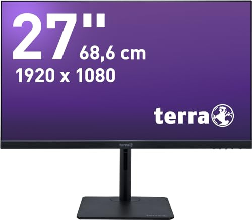 Terra LCD 2727W HA V2 Black 27 HDMI DisplayPort USB-C GREENLINE Plus AMD FreeSync Full-HD-Auflösung 27 Zoll Display schwarz rahmenloses Design höhenverstellbar