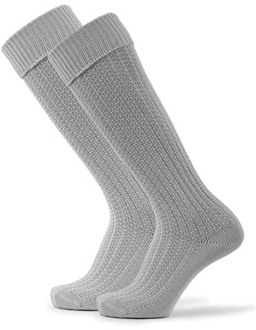 Stockerpoint Herren Lange Trachtensocken 1er Pack (Modell: OC-Markus) Grau 39-42