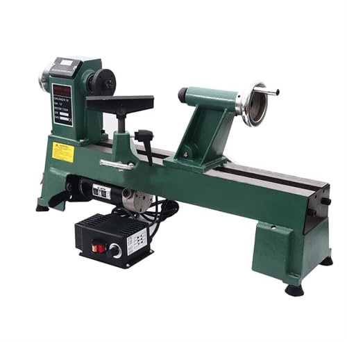 Tour À Bois 750 W 12 X 18 Pouces, 650-1450/1250-2800/1600-3800 Tr/min, Mini Tour D'établi À Régulation De Vitesse En Continu À Trois Vitesses, For Professionnels Du Travail Du Bois Et Débutants