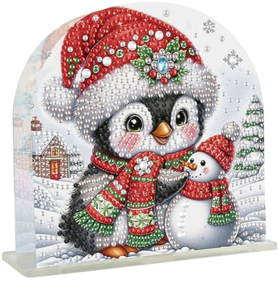 ALINUOYQ Weihnachten Acryl Serviettenhalter Diamant Kunst Malerei Kit DIY 5D Diamant Kunst Malerei Papierhandtuchhalter Kit Home Desktop Dekoration Handwerk