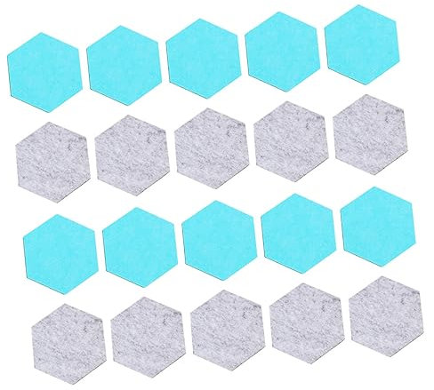 SEWACC 20stücke Selbstklebende Hexagon-filz Wandsticker Und Kreative Diy Wanddekoration Für Zuhause Und Büro Vielseitig Einsetzbar Aus Weichem Wollfilz Gefertigt