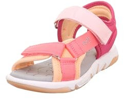 Superfit Mädchen Sandaletten Pebbles, Kinder Sandalen, Weite: M IV, Klettverschluss, t-spange, Sommerschuhe, Freizeitschuhe, Mehrfarbig (000), 29 EU