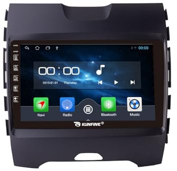 Car CarPlay Android Auto Navigation Stéréo GPS Radio Caméra arrière Display 9 IPS Touchscreen Headunit Tablet Pad Lecteur multimédia pour Ford Edge 2015-2018, Le Cas échéant Quad Core 2G+64G