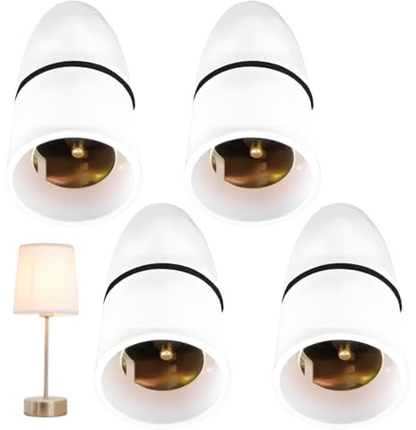4 PCS B22 Bayonet Pendant Lamp Holder, 4a 250v Light Lamp Bulb Socket Holder High Temperature Resistance Ceiling Pendant Light Fitting for Ceiling Mount, Chandelier, Hanging, Wall Mount