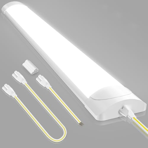 papasbox LED Leuchtstoffröhre 90cm | Feuchtraumleuchte Röhre 30W LED Deckenleuchte Lampe | 6500K Kaltweiß Leuchtstofflampe für Keller Werkstatt Garage Küche