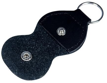 LRXIYODE 2 Llaveros de Cuero Funda para Púas de Guitarra, Soporte Resistente y Protector, Tamaño Compacto 11 X 4.5 CM, Adecuado para Guitarristas en Conciertos