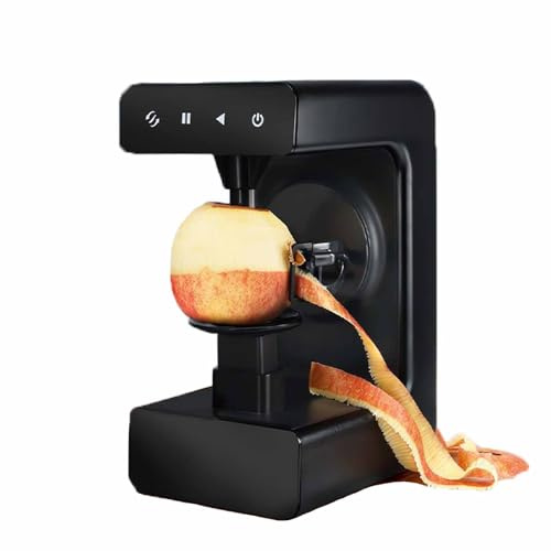 LYFDPN Pelador de Patatas eléctrico, Herramienta para pelar Manzanas, pelador Multifuncional de Frutas y Verduras, Apagado automático, fácil de Limpiar (Black)