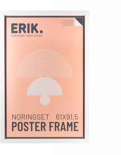 Grupo Erik - Cadre Poster 61x91,5 Blanc, en Bois MDF | Cadre Affiche et pour Poster