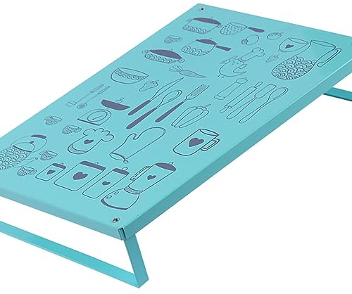 Fdit Support D'étagère pour Cuisinière à Induction, élégant, Facile à Installer, Couvercle de Cuisinière à Gaz, étagère de Base pour Support en Fer de Cuisine (GREEN)