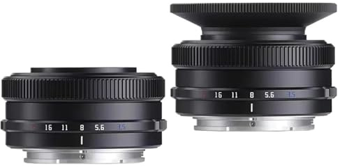 Lente， Compatible con el Objetivo Pancake Gran Angular de Enfoque automático de 14 mm F3.5 APS-C con Montura Sony E (Modelos X A5000 y A5100).(XF)