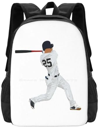 ASDCTYTKO Gleyber Torres Schulrucksack mit großer Kapazität Laptop-Taschen Gleyber Torres Venezuela Baseball Nyu Nyy The Bronx Yanks The Bigs Festivalgeschenk