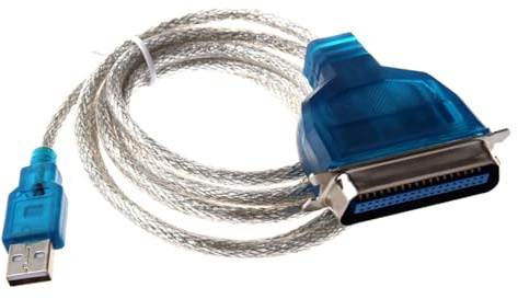 Snorvixre Adaptador de cable de impresora paralela USB a 1284 para conectar ordenadores modernos con impresoras antiguas, Plug and Play, transferencia de datos estable USB para impresoras antiguas