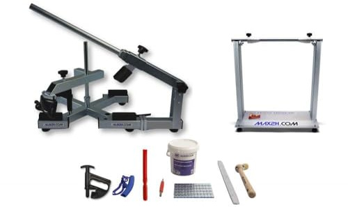 MAX2H® MG-X Plus Appareil de montage de pneus avec béquille d'équilibrage Plus et kit de démarrage (poids adhésif gris)