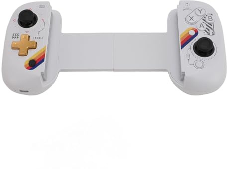 Tangxi Controller di Gioco Mobile con Vibrazione e Giroscopio a 6 Assi per Smartphone e Tablet Star White