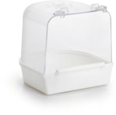 Beeztees 75011 Badehaus aus Plastik, groß, 13 x 13 x 13 cm, weiß