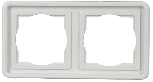 Kopp Standard Flush-Mounted Wet Room 2-Way Cover Frame for Vertical and Horizontal Installation UP FR IP44 Arctic White 302402074